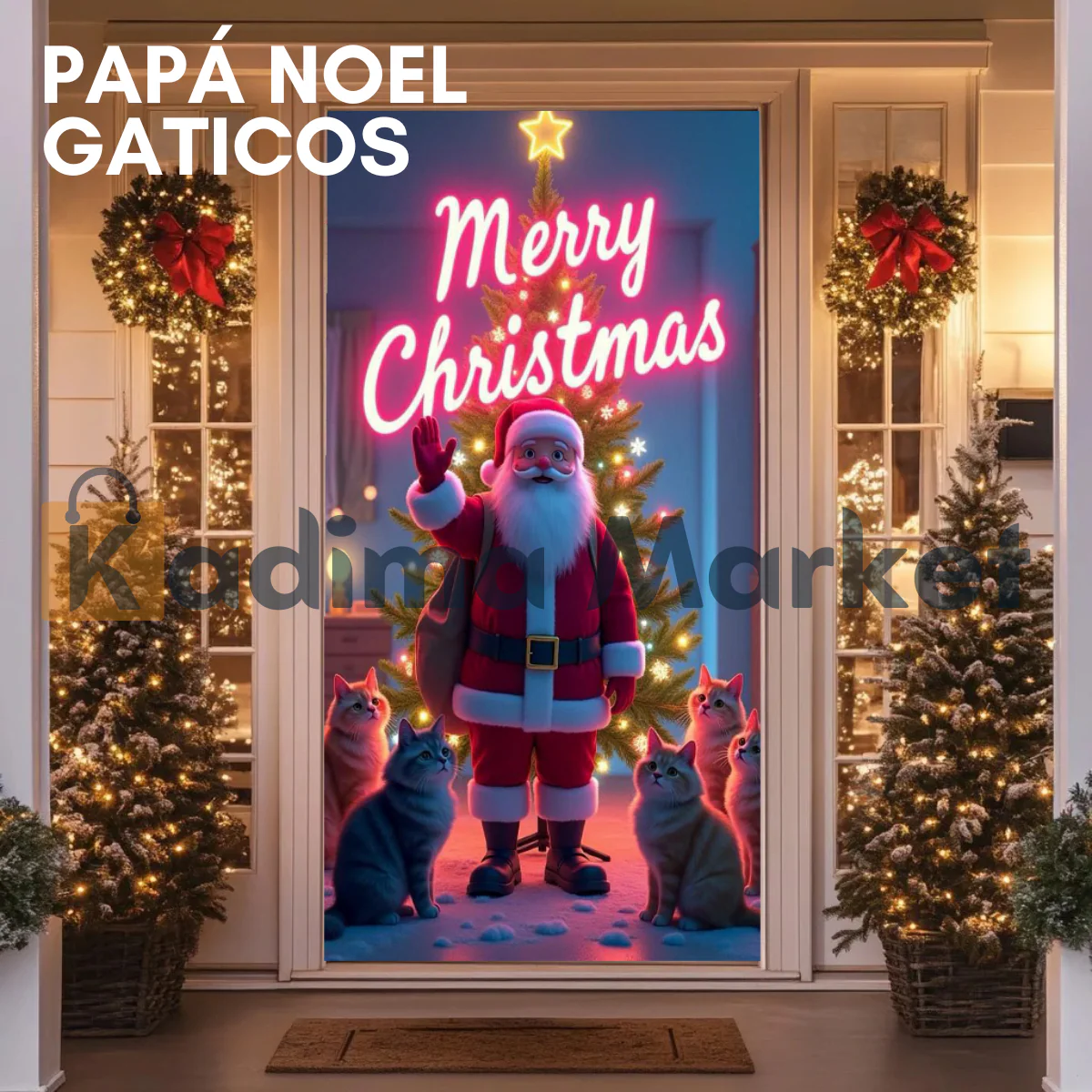 PREVENTA FUNDAS NAVIDEÑAS DE PUERTAS