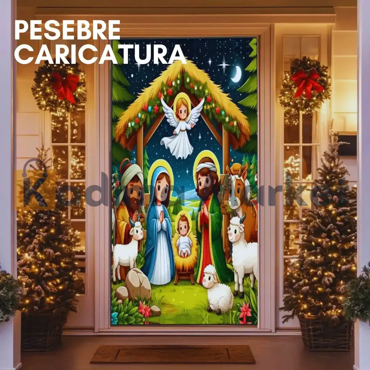 PREVENTA FUNDAS NAVIDEÑAS DE PUERTAS