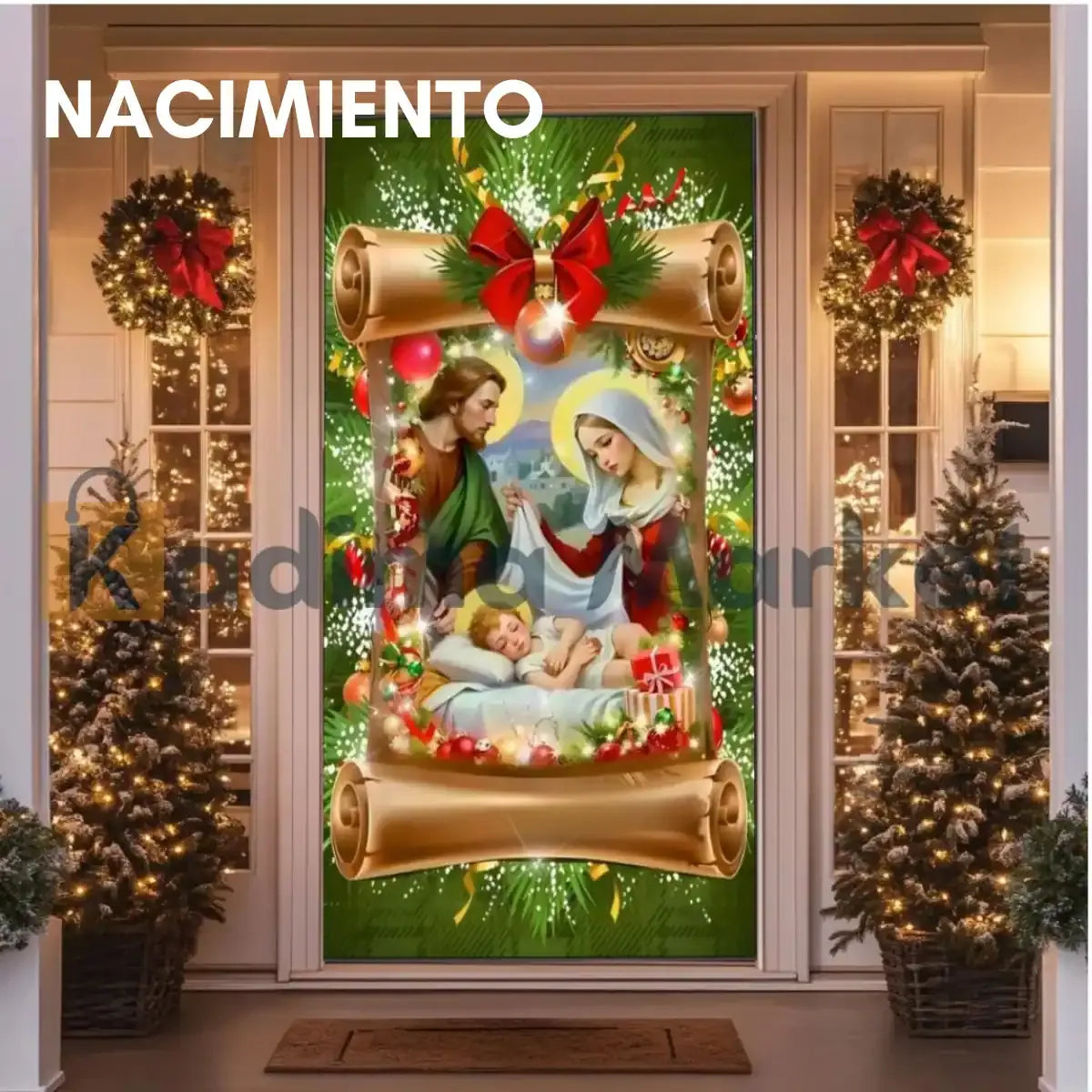 PREVENTA FUNDAS NAVIDEÑAS DE PUERTAS