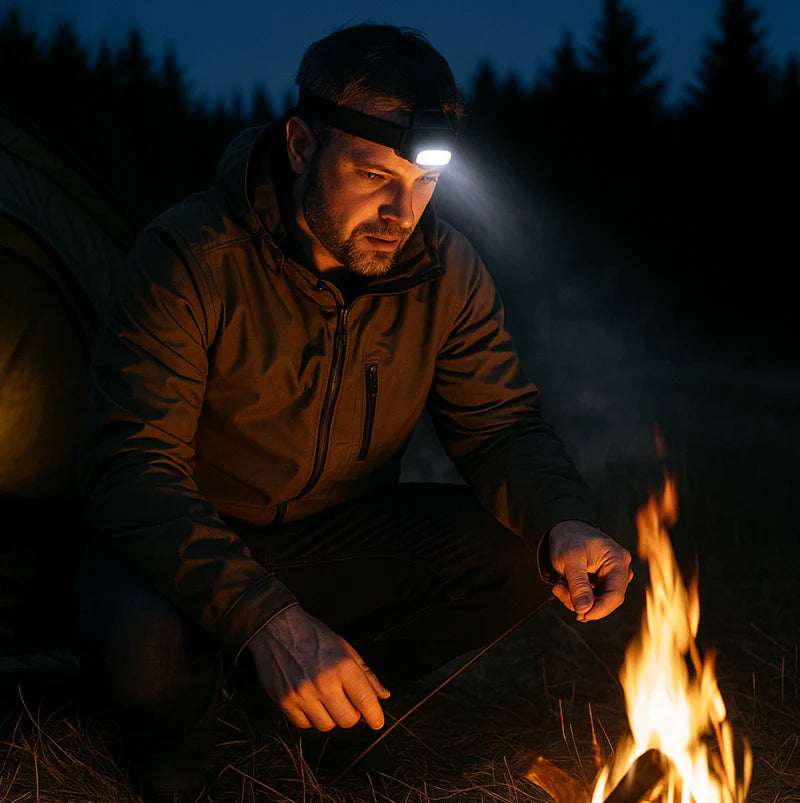 Vision360 Pro - Linterna de Cabeza con Sensor Inteligente