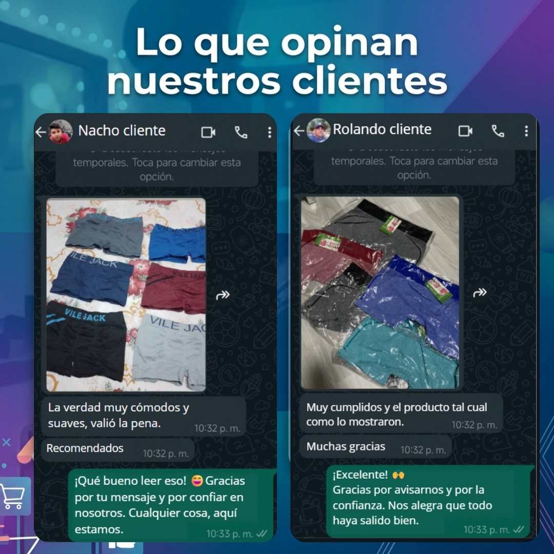 Combo Boxer confort pro en 94% algodon