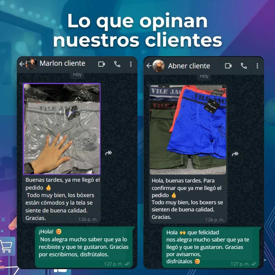 Combo Boxer confort pro en 94% algodon