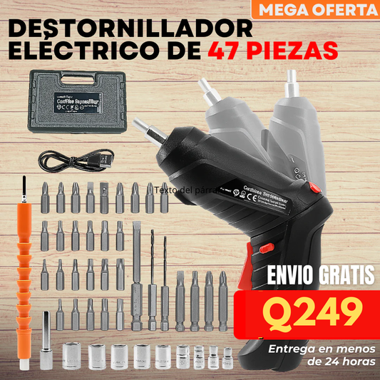 TORMAX™ Potente Destornillador eléctrico de cuerpo giratorio