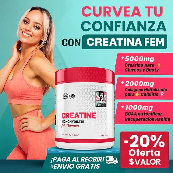 Creatina monohidratada For women + Colageno ORIGINAL