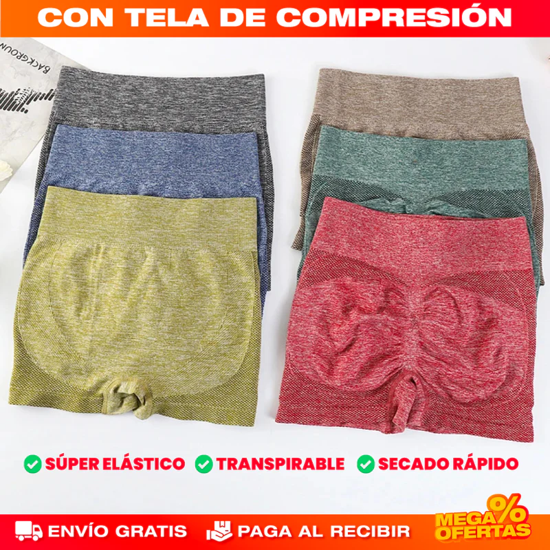 PROMO 3X1 - SHORT PUSH UP LEVANTA COLA (TALLA UNICA)