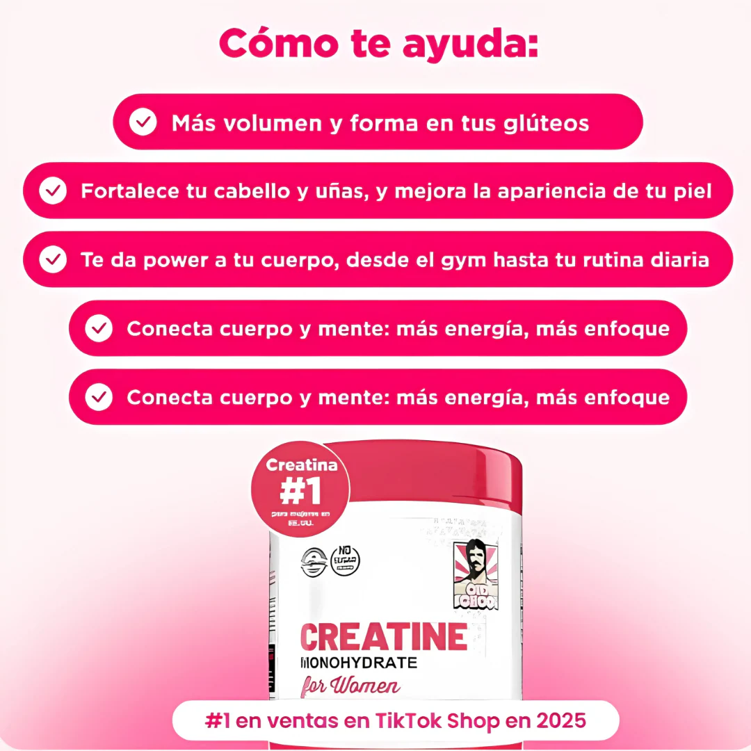 Creatina monohidratada For women + Colageno ORIGINAL