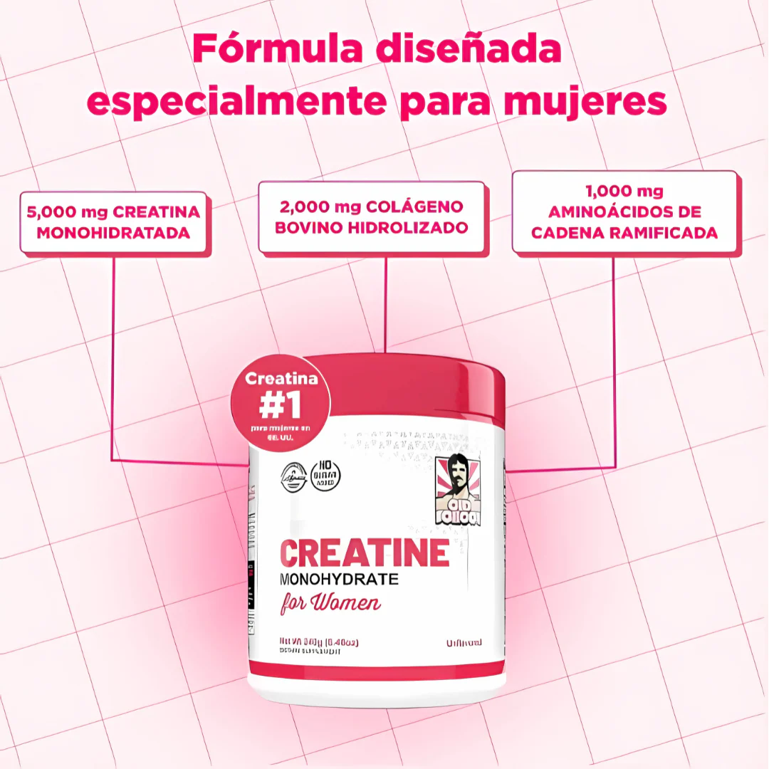 Creatina monohidratada For women + Colageno ORIGINAL