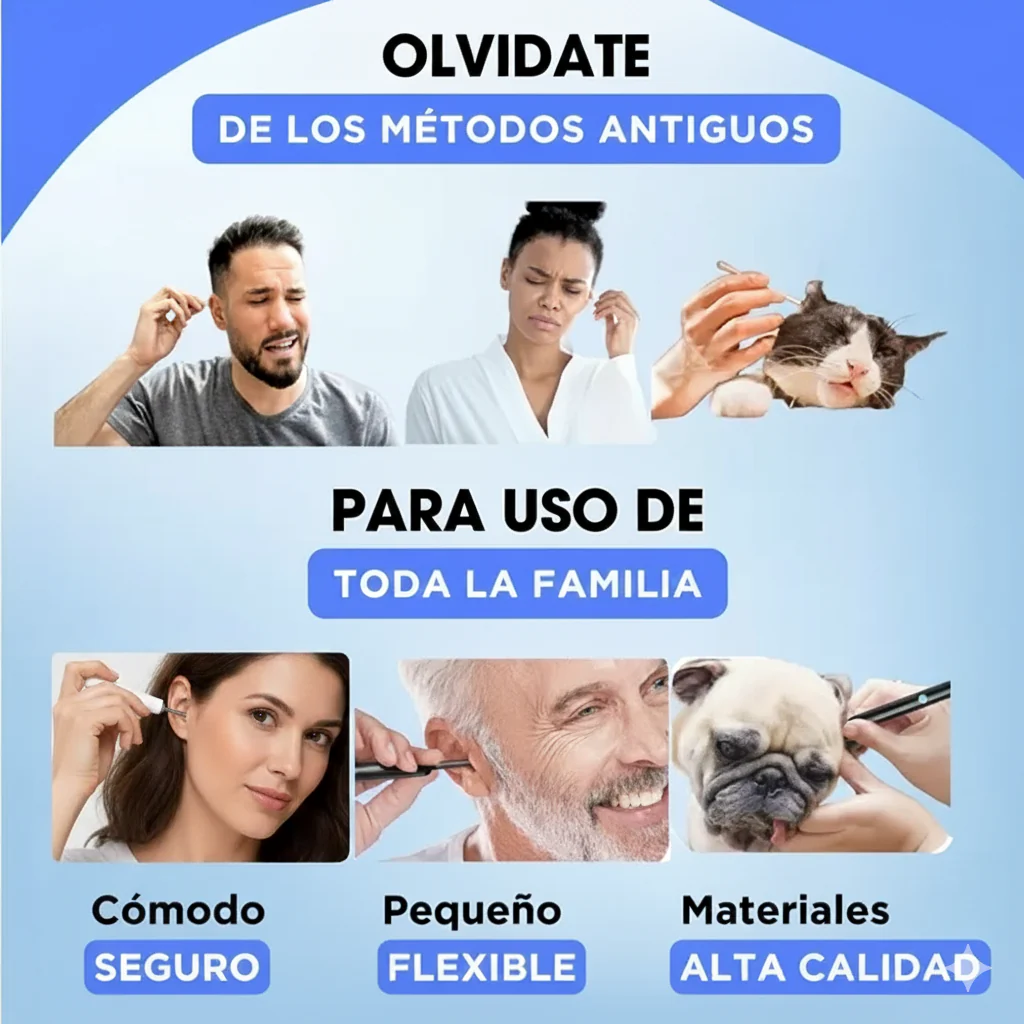 CeruClear® (Limpiador de Oídos Con Cámara Endoscopio)