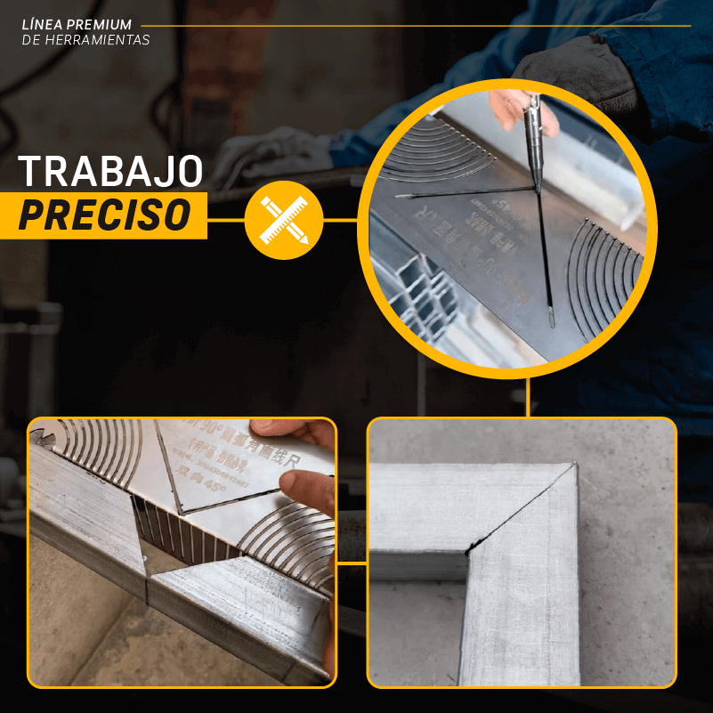 Guía de Marcado de Ángulos para Metales