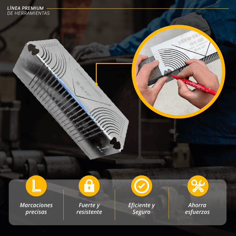 Guía de Marcado de Ángulos para Metales